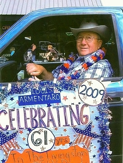 Louis Armentaro - Livingston, Montana's Annual Rodeo  Parade, His 61st Consecutive Year of Announcing.. 